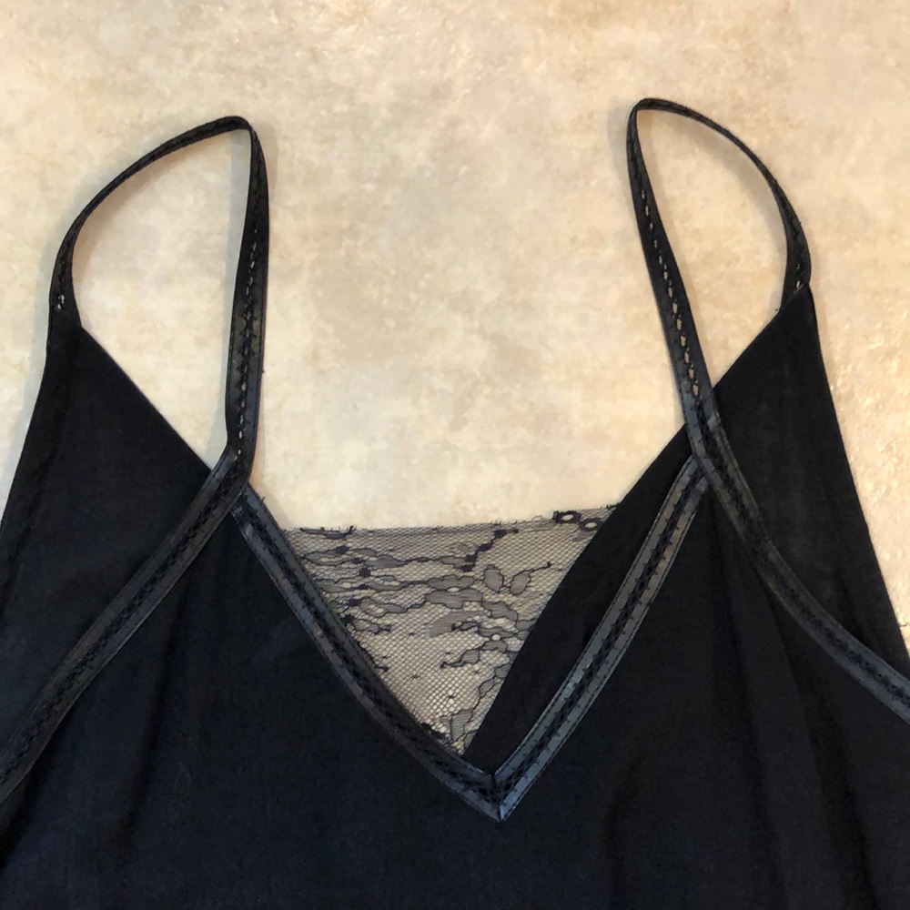 EUC. Maje Faux Leather Straps with Lace insert.